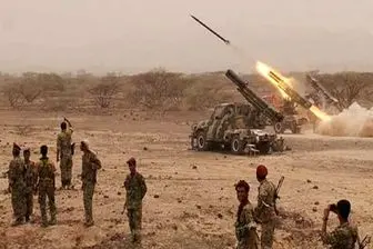 موشک‌باران مواضع مزدوران سعودی توسط ارتش یمن