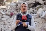 پخش پیام تصویری خبرنگار زن اهل غزه در حسینیه امام خمینی+فیلم