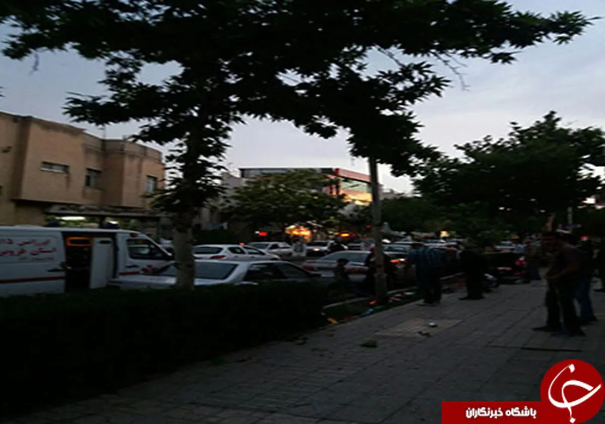 سقوط مرد جوان از داربست
