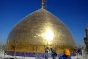 پایان عملیات ترمیم خشت‌های گنبد حرم علوی+ عکس