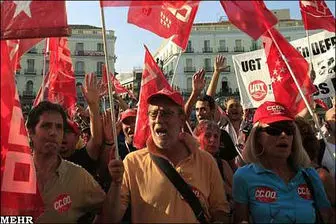 اعتصاب مجدد در سراسر اسپانیا + عکس