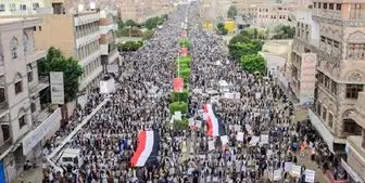 راهپیمایی گسترده یمنی ها در محکومیت جنایات ائتلاف سعودی