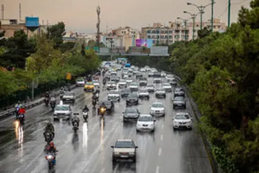 باران پاییزی در تهران/ گزارش تصویری 