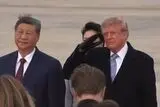 واکنش جالب رئیس جمهور چین در لحظه استقبال ترامپ +فیلم