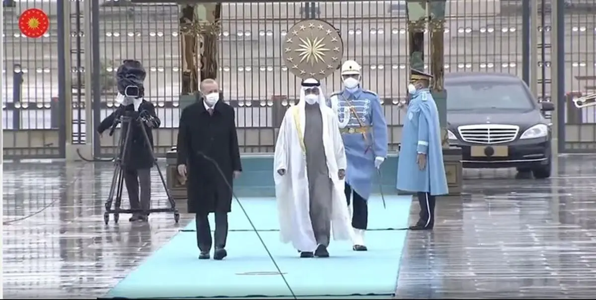 دیدار اردوغان و بن زاید پس از 10 سال+ فیلم