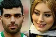 عکس مهدی طارمی در کنار سحر قریشی فتوشاپ است