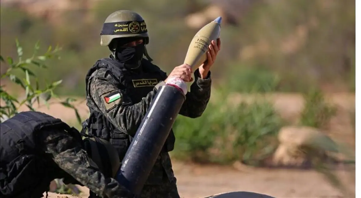 حمله خمپارهای مقاومت فلسطین به ارتش اسرائیل