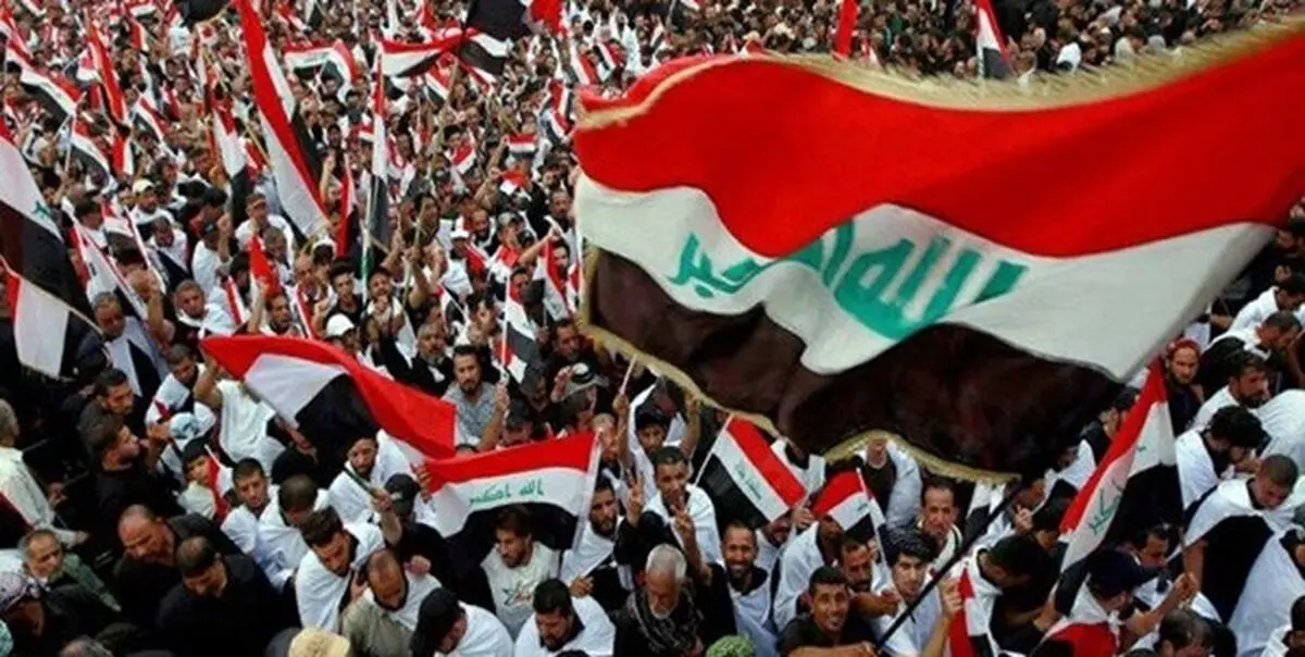تظاهرات میلیونی عراقی‌ها در بغداد در محکومیت اشغالگری نظامی آمریکا