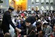 افطاری ساده در حرم رضوی/ گزارش تصویری