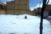 بارش برف بهاری در چهار محال بختیاری+عکس