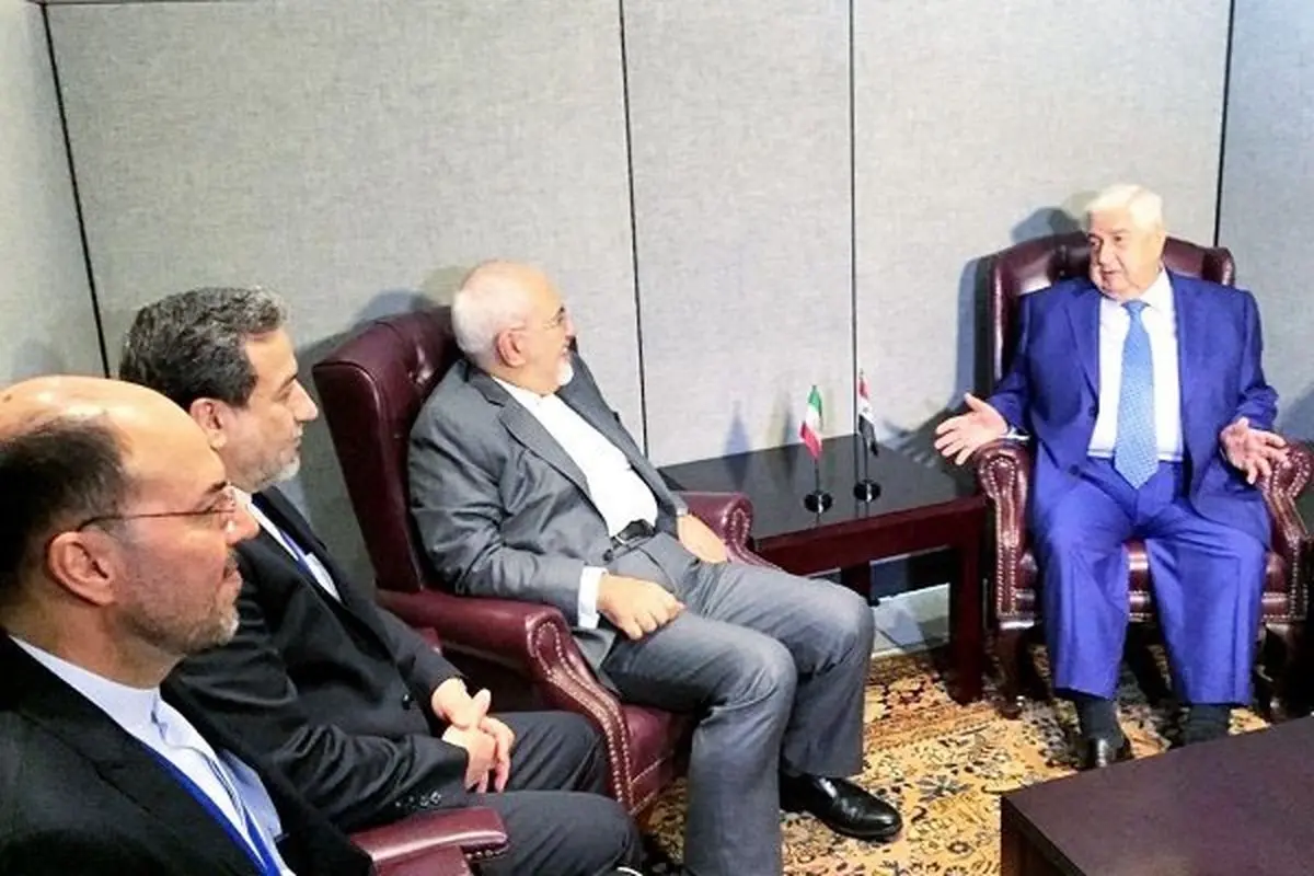 ظریف با همتای سوری خود دیدار و گفتگو کرد