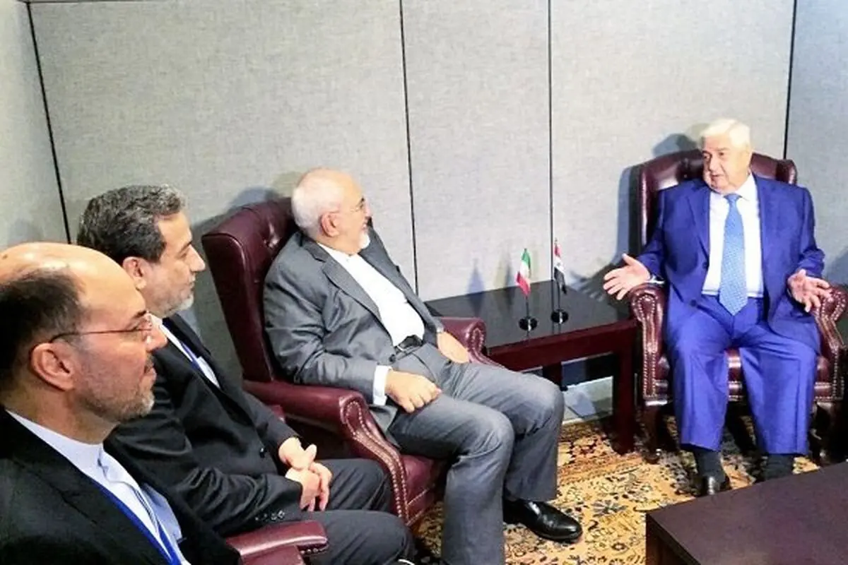 ظریف با همتای سوری خود دیدار و گفتگو کرد