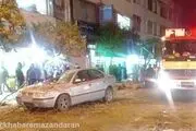 حادثه هولناک بر اثر بارش شدید باران در ساری + عکس