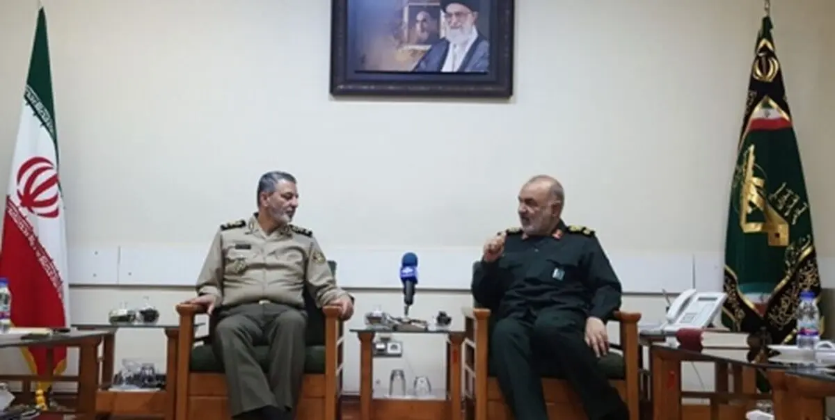 دیدار فرمانده کل ارتش با سرلشکر سلامی