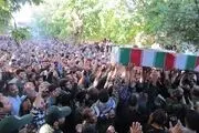 تشییع پیکر مطهر شهید مهدی بیدی در جوین