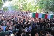 تشییع پیکر مطهر شهید مهدی بیدی در جوین