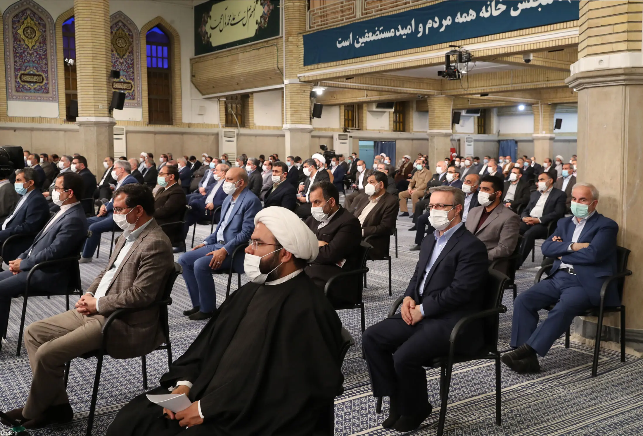 دیدار رئیس و نمایندگان مجلس شورای اسلامی با رهبر معظم انقلاب/گزارش تصویری