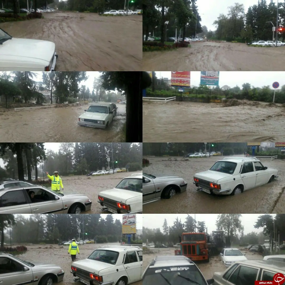 آغاز بارش ها و سیل در غرب مازندران+ تصاویر