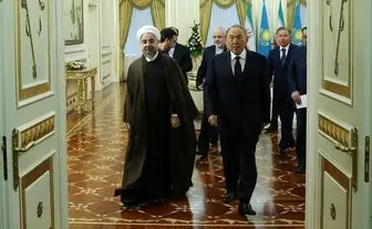 استقبال رسمی روحانی از رییس جمهور قزاقستان 