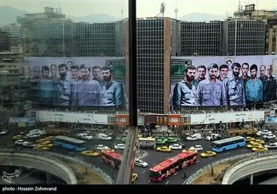 رونمایی از دیوارنگار سپاه محمد رسول الله (ص)/گزارش تصویری