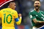 ترکیب تیم‌های مکزیک - برزیل در جام جهانی ۲۰۱۸ 