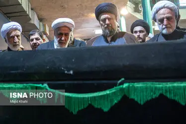 مراسم تشییع آیت الله حسن صانعی (ره)