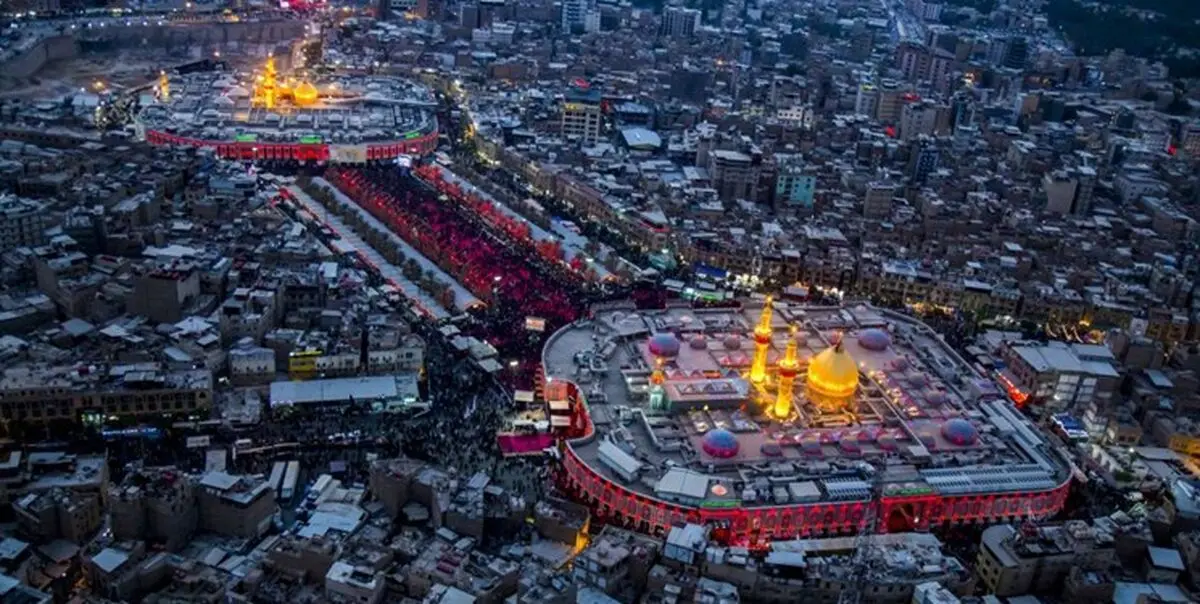  رژه ماکت موشک‌های ایرانی در حرم امام حسین(ع)