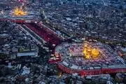  رژه ماکت موشک‌های ایرانی در حرم امام حسین(ع)