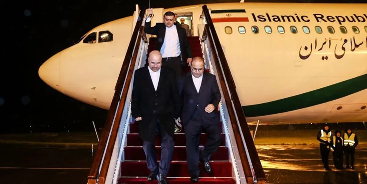 قالیباف با استقبال رسمی رئیس مجلس الجزایر وارد این کشور شد