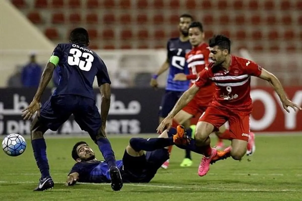 صحنه جنجالی بازی پرسپولیس و الهلال+عکس