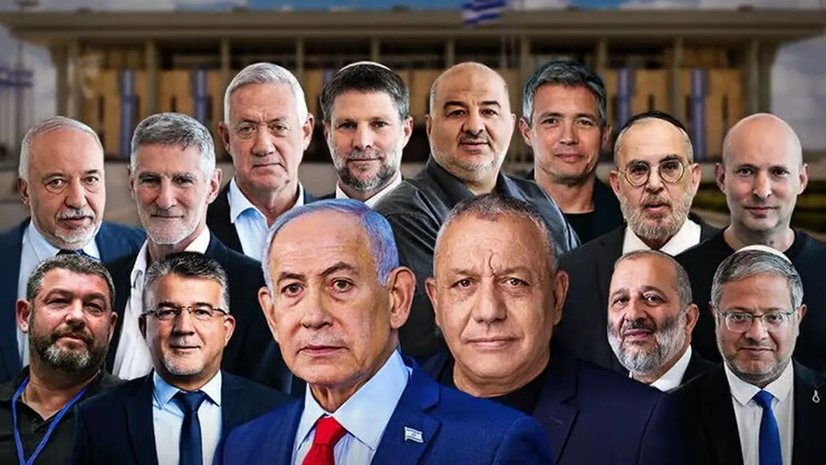 نقشه سیاسی احزاب در فلسطین اشغالی