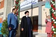 تصاویر زنگ اول مهر با حضور رئیس‌جمهور