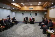 دیدار روحانی با رئیس مجلس لبنان