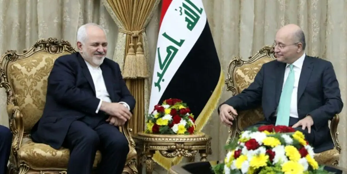 دیدار ظریف با برهم صالح