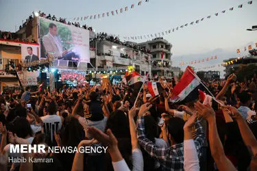 جشن پیروزی بشار اسد