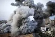 بمباران مواضع مقاومت در غزه توسط ارتش صهیونیستی