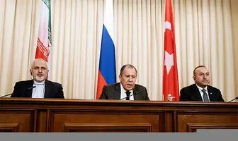 نشست وزرای خارجه ایران، روسیه و ترکیه در آنتالیا