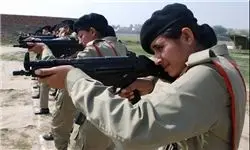 تکاوران زن ارتش پاکستان برای اعزام به کشمیر+تصاویر