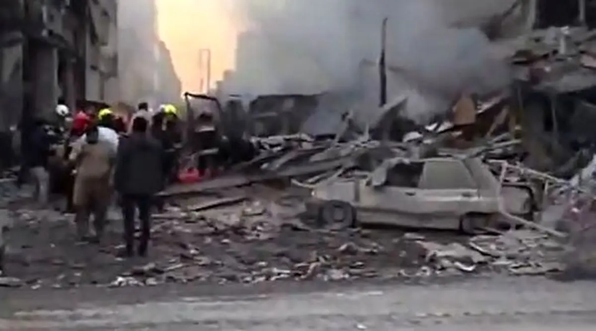 تصاویر ویرانی خانه‌های شیخ صدوق اصفهان پس از حمله
