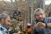 تصویر جدید از محمد ضیف در حال خوردن چای
