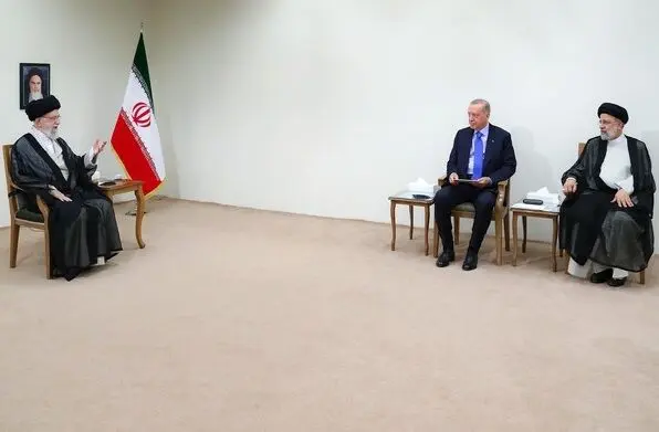دیدار رئیس‌جمهور ترکیه با رهبر معظم انقلاب/گزارش تصویری