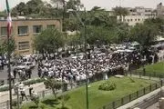 تجمع بازنشستگان فولاد بهارستان مقابل مجلس