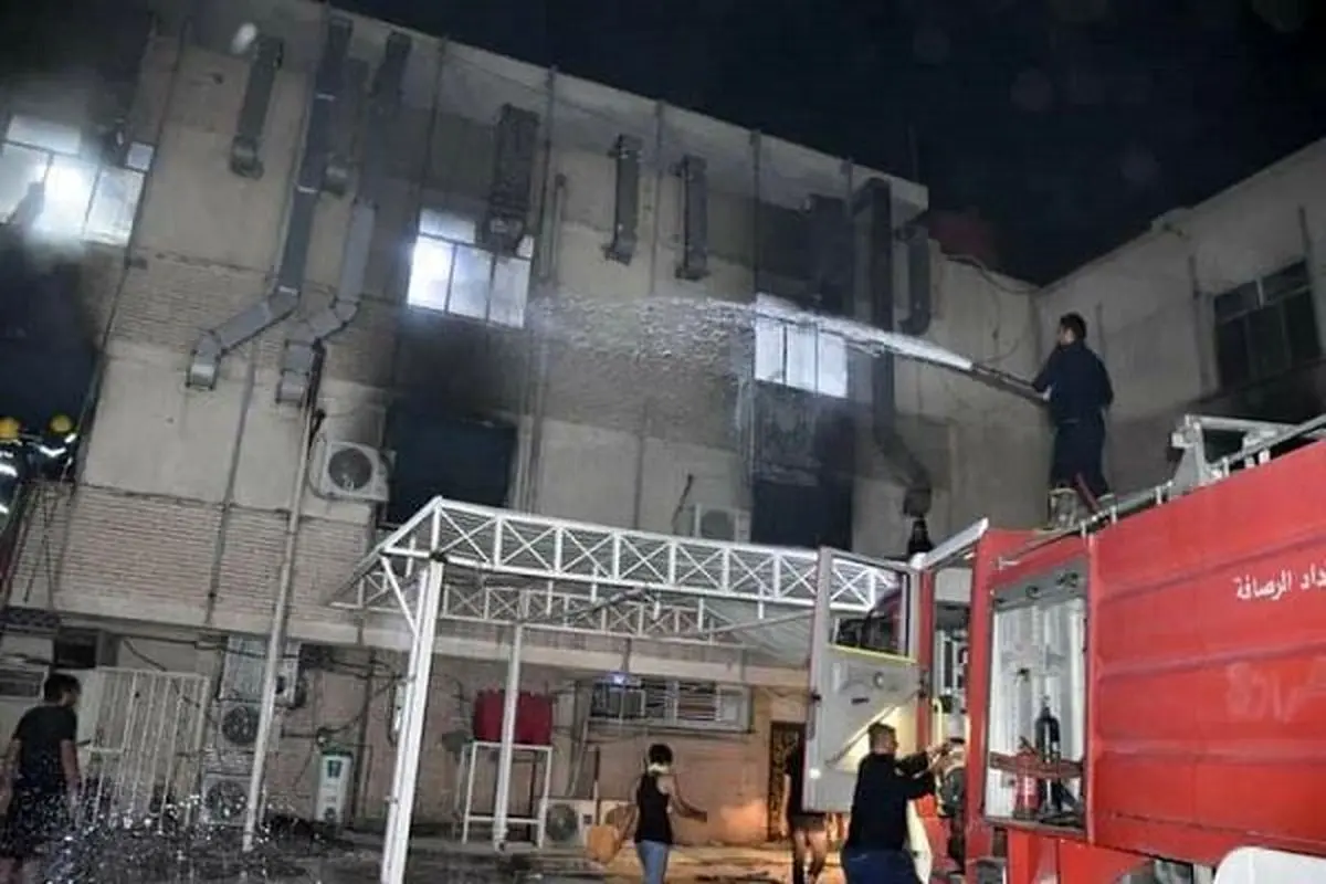 در آتشسوزی بیمارستان «ابن الخطیب» ۱۳۰ نفر جان باختند