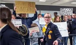 اعتراض‌های گسترده در شهرهای مهم آمریکا علیه محدودیت ورود مهاجرین