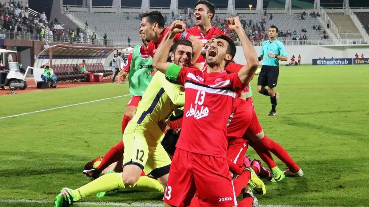 شادی گل عجیب پرسپولیسی‌ها