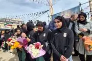 استقبال زنجانی‌ها از تیم ملی فوتبال بانوان+ ویدئو