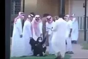 حمله وحشیانه نیروهای امنیتی سعودی به دختران بی‌سرپرست+فیلم