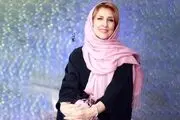 «مرجانه گلچین» درحال تفنگ بازی/ عکس