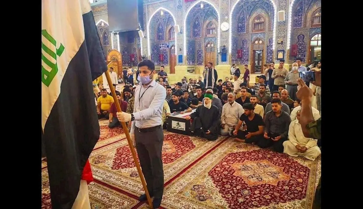 تشییع شهدای الحشد الشعبی عراق در کربلای معلی+ تصویر