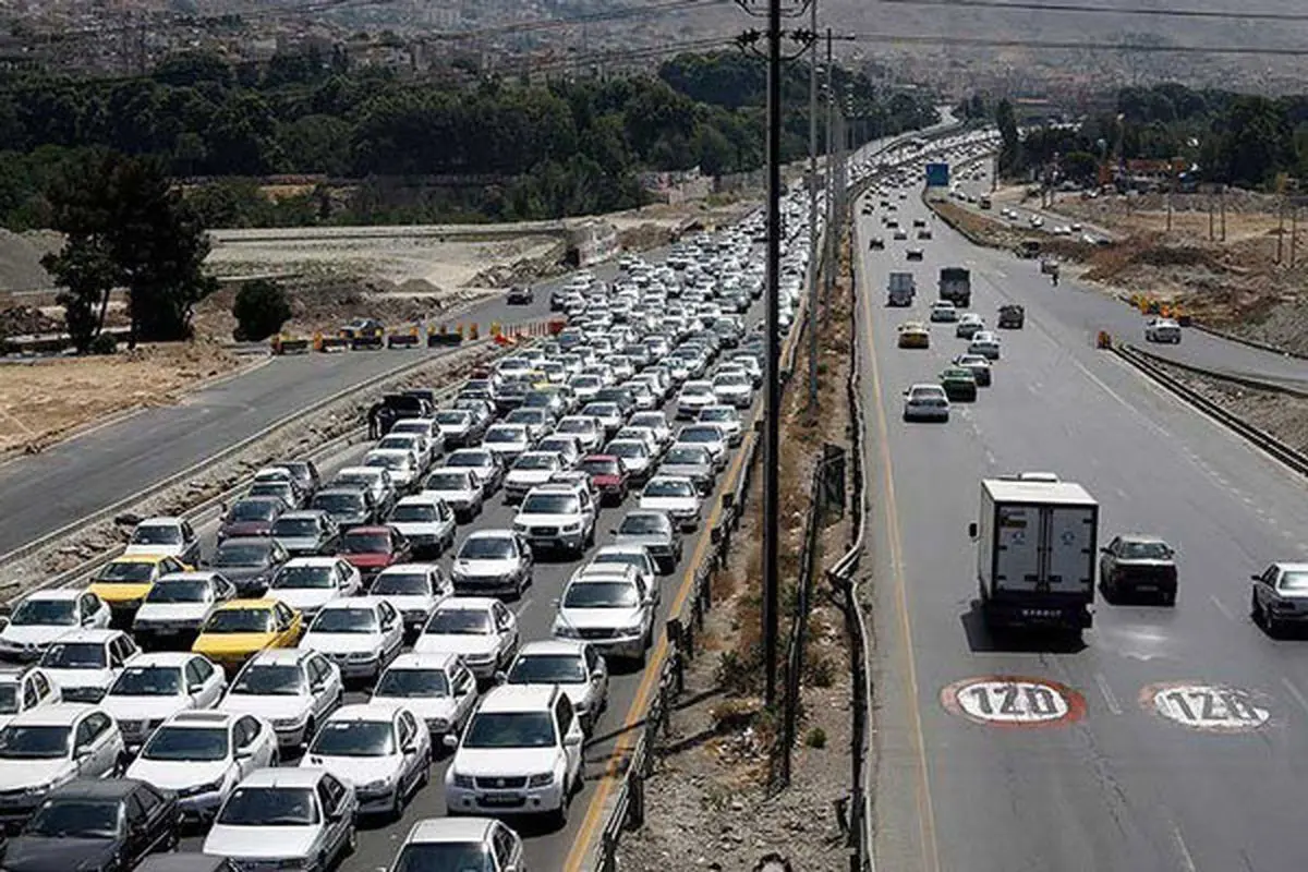 ترافیک در محور کندوان و هراز سنگین است